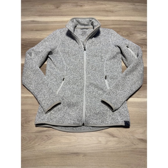 L.L. Bean Jackets & Blazers - LL Bean Sweater Fleece Jacket Womens XXS Gray Full Zip Mock Neck 279684 Outdoor